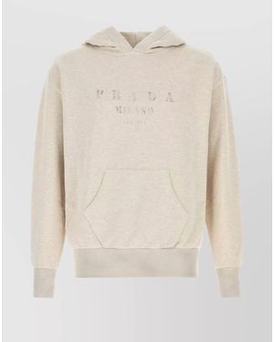 Prada Cotton Hoodie - White