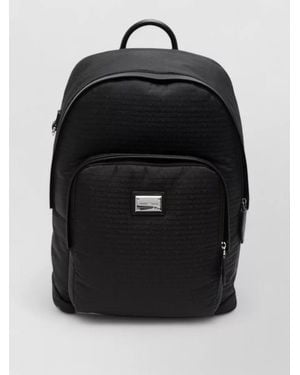 Emporio Armani Technical Backpack Structured Design Zip Pocket - Black