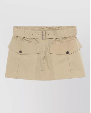 IRO High-Rise Skirt - Natural