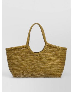 Dragon Diffusion Woven Beach Bag Dual Top Handles - Multicolour