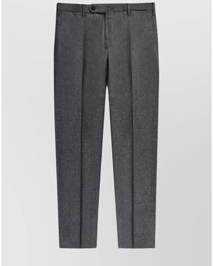 Incotex Straight Leg Trousers Pockets - Grey