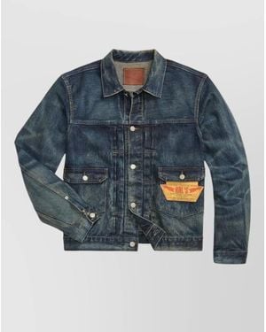 RRL Westview Denim Trucker Jacket Western Yoke - Blue