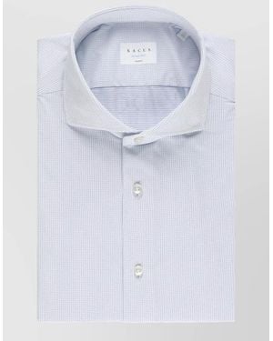 Xacus Casual Shirt Long Sleeves Buttoned Cuffs - Blue