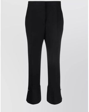 MSGM High-Rise Cropped Trousers - Black