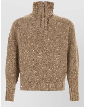 AURALEE Wool Jumper - Brown