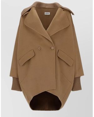 P.A.R.O.S.H. Wool Oversized Jacket - Natural