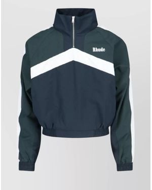 Rhude High Collar Cuffs Hem - Blue