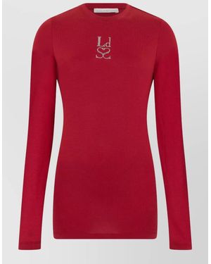 Ludovic de Saint Sernin Cotton Long Sleeve Round Neck Shirt - Red