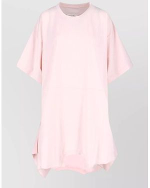 MM6 by Maison Margiela Knee Length Top Asymmetric Hem - Pink