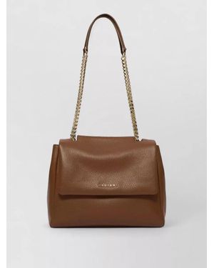 Orciani Leather Crossbody Bag - Brown