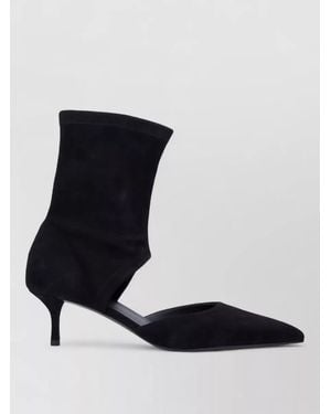Alaïa Lambskin Cutout Ankle Boots - Black