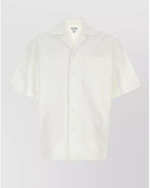 Bottega Veneta Cotton Relaxed-Fit Short-Sleeve Pyjama Shirt - White