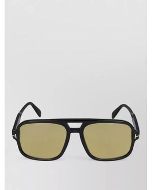 Tom Ford Sunglasses Square Frame Tinted Lenses Ft0884 01E - Green