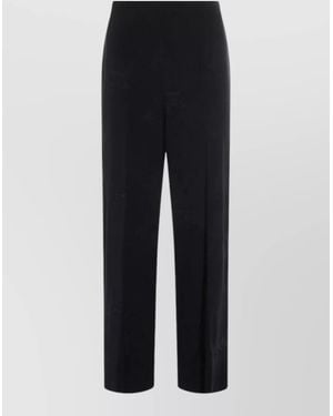 Twinset High Waist Tailored Pants Silk Blend - Blue