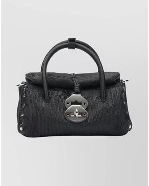 Zanellato Leather Shoulder Bag - Black