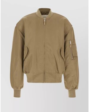 Entire studios Nylon Padded Bomber Jacket - Natural