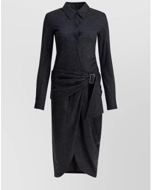 Isabel Marant Virgin Wool Midi Dress - Blue