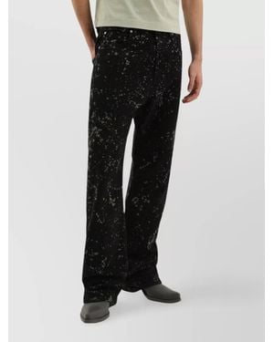 1989 STUDIO Denim Straight-Leg Trousers - Black