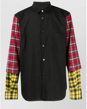 Comme des Garçons Cotton Pattern Shirt - Black
