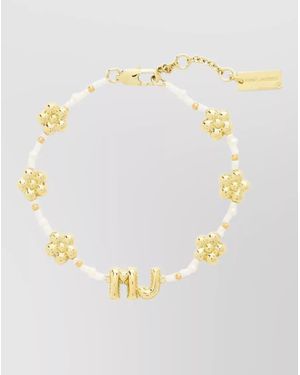 Marc Jacobs Beaded Balloon Bracelet And Flower Charms - Metallic