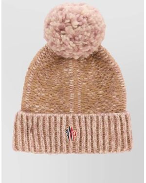 Moncler Alpaca Wool Knitted Beanie - Pink
