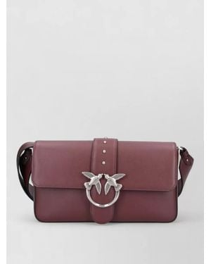 Pinko Love Bag One Leather Shoulder Bag - Purple