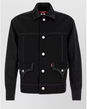 Junya Watanabe Wool Single Breasted Coat - Black