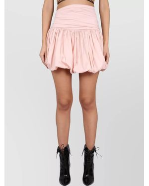 Philosophy High Waist Bubble Hem Mini Skirt - Pink