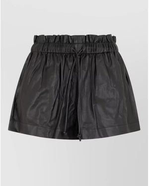 Isabel Marant Faux Leather Shorts - Black