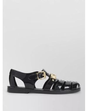 Moschino Pvc Sandals - Black