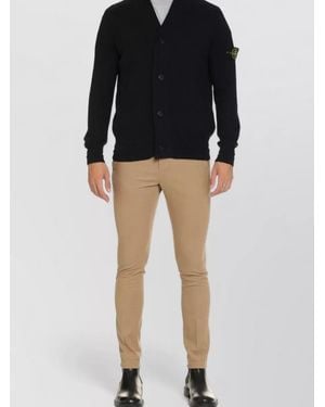Dondup Slim Fit Chino Pants Stretch Cotton - Black