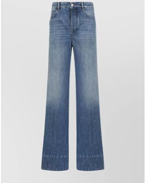 Bottega Veneta Denim Wide-Leg Jeans - Blue