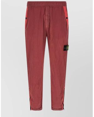 Stone Island Nylon Cargo Shorts - Red