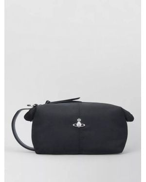 Vivienne Westwood Clutch Bag Featuring Practical Wrist Strap - Black