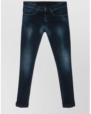 Dondup Denim Jeans Five Pocket Rolled Cuffs - Blue
