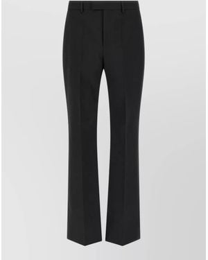 Valentino Garavani Tailored Trousers Belt Loops - Black