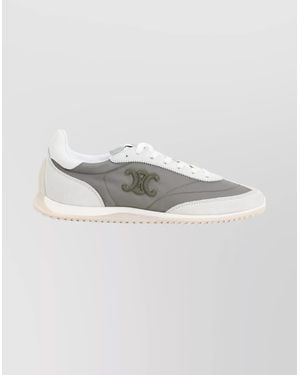 Celine Low Top Trainers Featuring Triomphe Design - Grey
