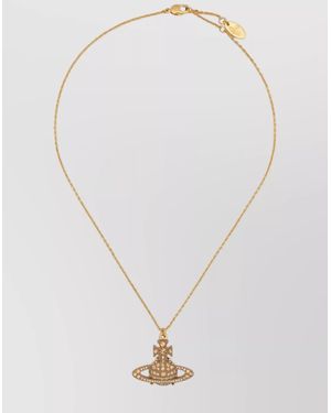 Vivienne Westwood Orb Pendant Chain Necklace - White