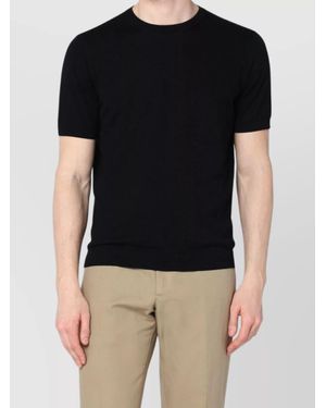 Drumohr Crew Neck T-Shirt - Black