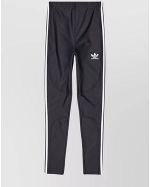 Balenciaga High-Rise Slim-Fit Ankle-Length Leggings - Blue