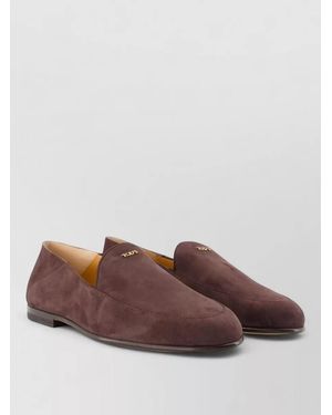 Tod's Suede Loafers Goatskin Leather - Brown