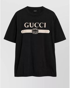 Gucci Cotton Logo T-Shirt - Black