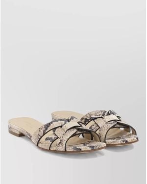 Sergio Levantesi Leather Norma Slides - Multicolor