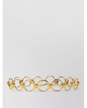 Versace Chain Belt Adjustable Length Circular Links - Metallic