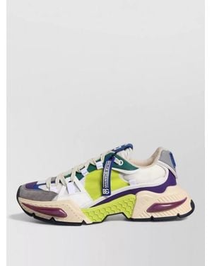 Dolce & Gabbana Leather Low-Top Trainers - Multicolour