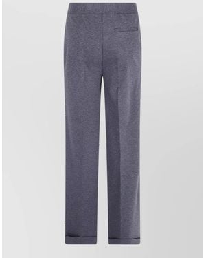 Semicouture Wide-Leg Pants - Blue