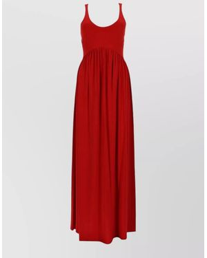 Sportmax Crepe Jersey Maxi Dress - Red