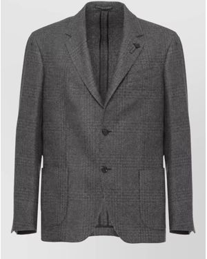 Lardini Single-Breasted Suit Jacket - Grey