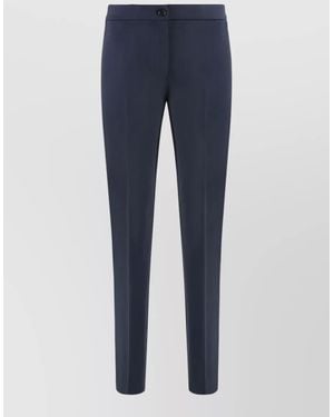 Pinko Viscose Blend Tailored Pants Belt Loops - Blue