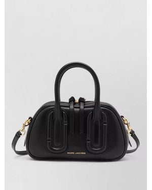Marc Jacobs The Bauletto Micro Leather Shoulder Bag - Black